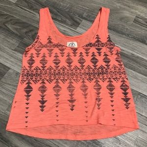 American Eagle Outfitters Neon Orange Crop Top; size xs